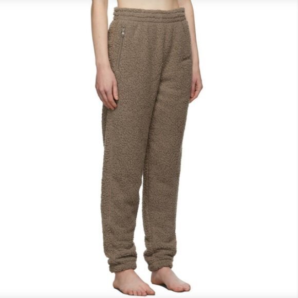 SKIMS Teddy High Pile Fleece Track Pants Desert- NWT- Size X-Large - Picture 1 of 7